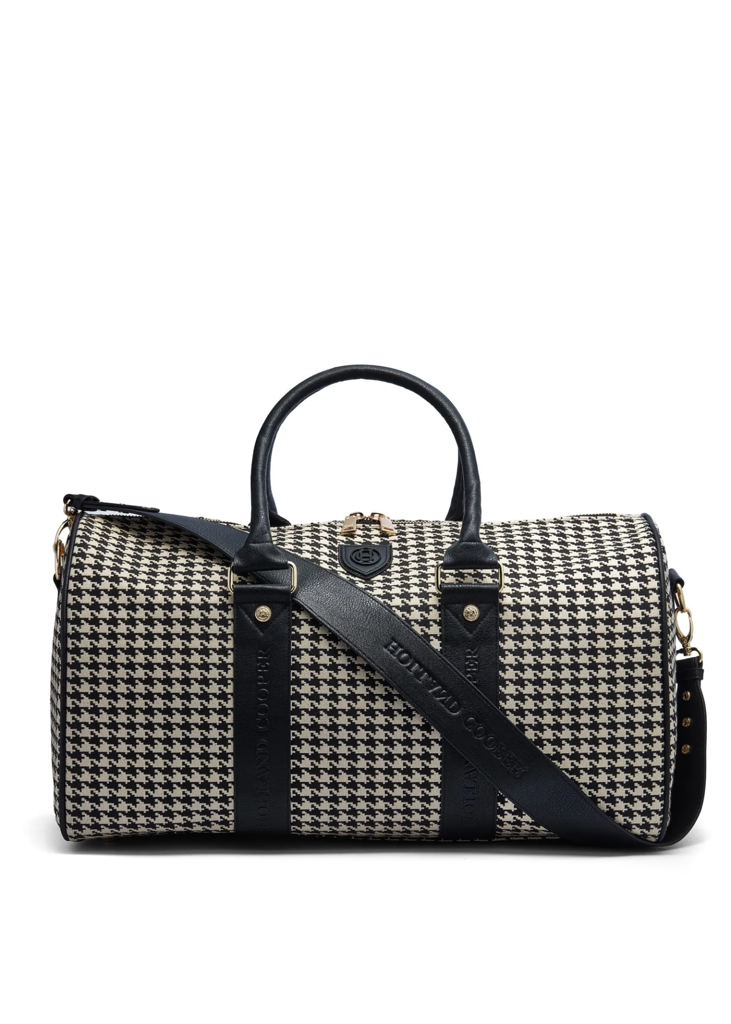 Women Holland Cooper Holdalls & Suitcases | Travel Bags | Regency Holdall (Ecru Houndstooth)