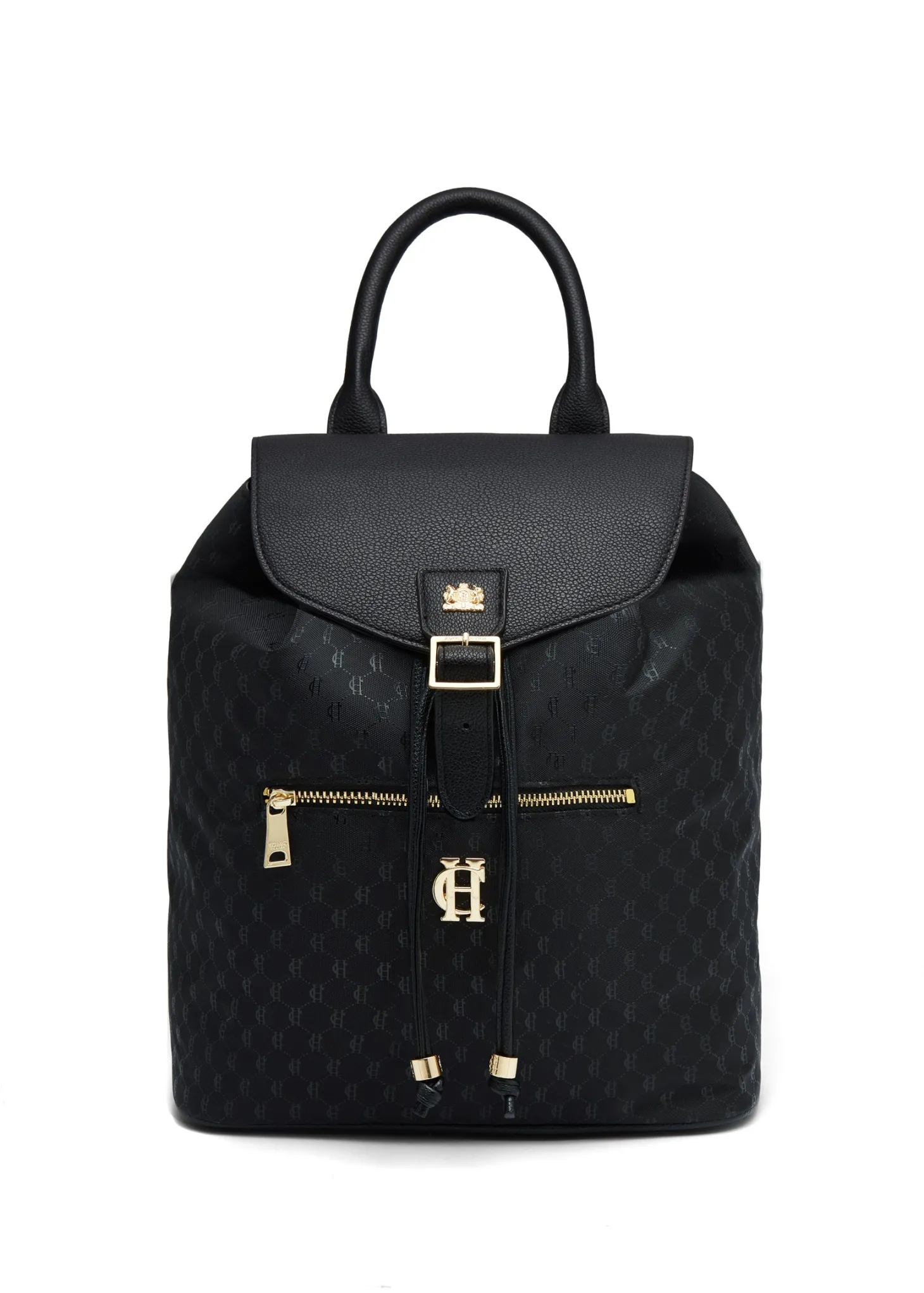 Women Holland Cooper Holdalls & Suitcases | Travel Bags | Regency Monogram Backpack (Black Monogram)