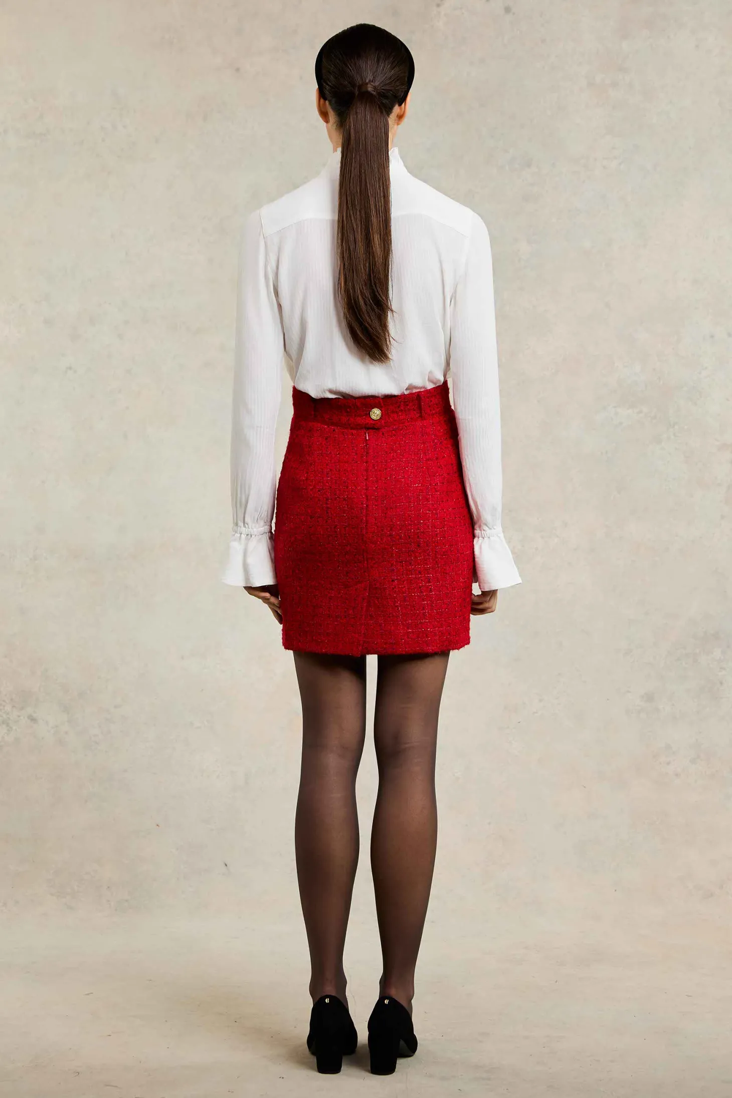 Women Holland Cooper Skirts | Tailoring | Regency Skirt (Red Boucle)