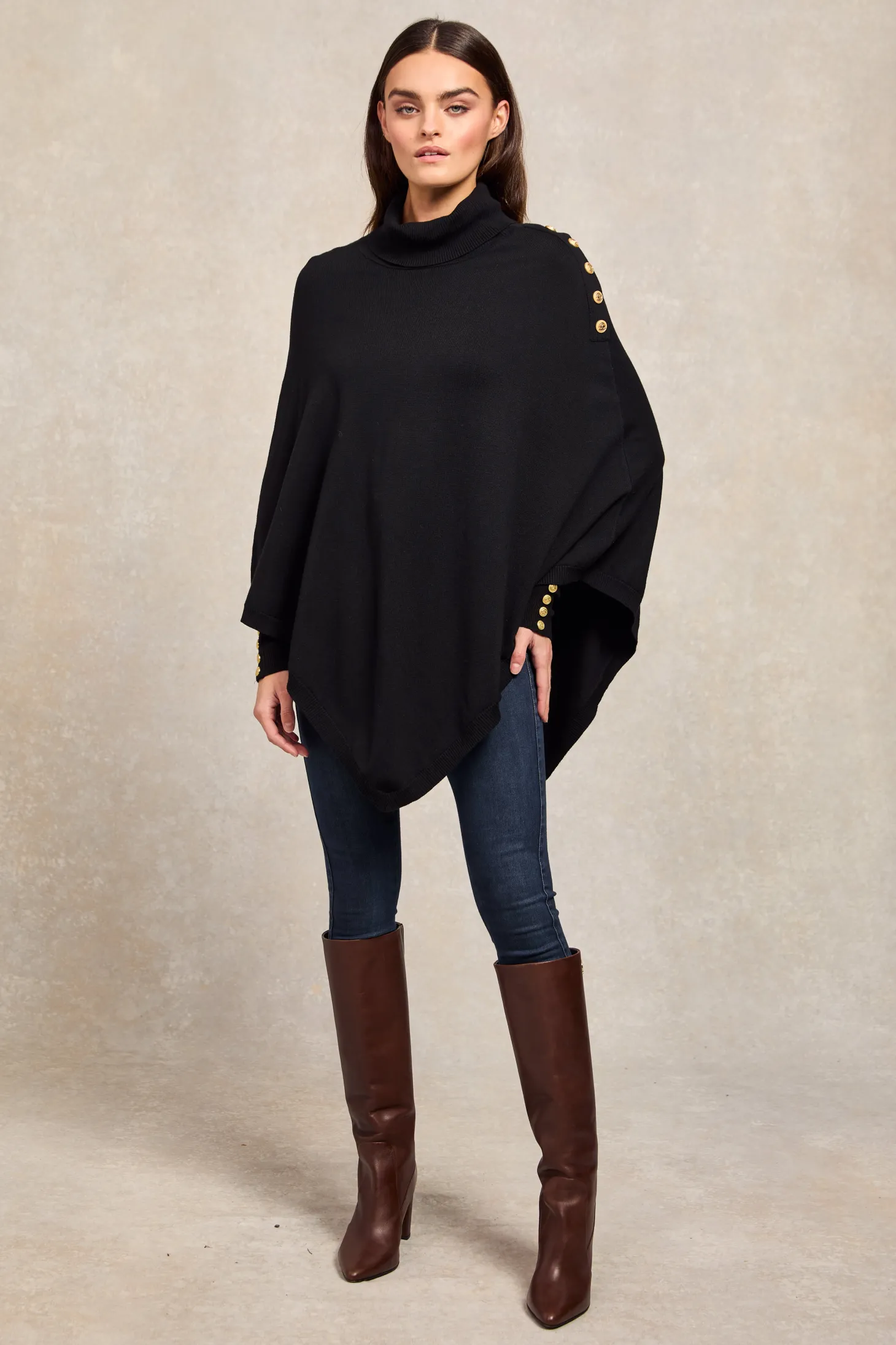 Women Holland Cooper Capes | Knitwear | Roll Neck Cape