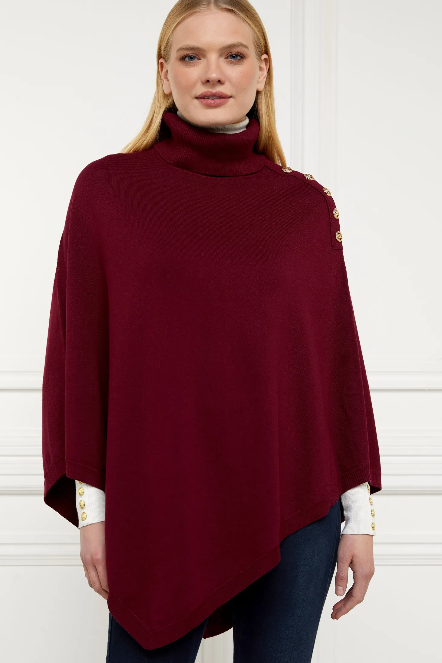 Women Holland Cooper Capes | Knitwear | Roll Neck Cape