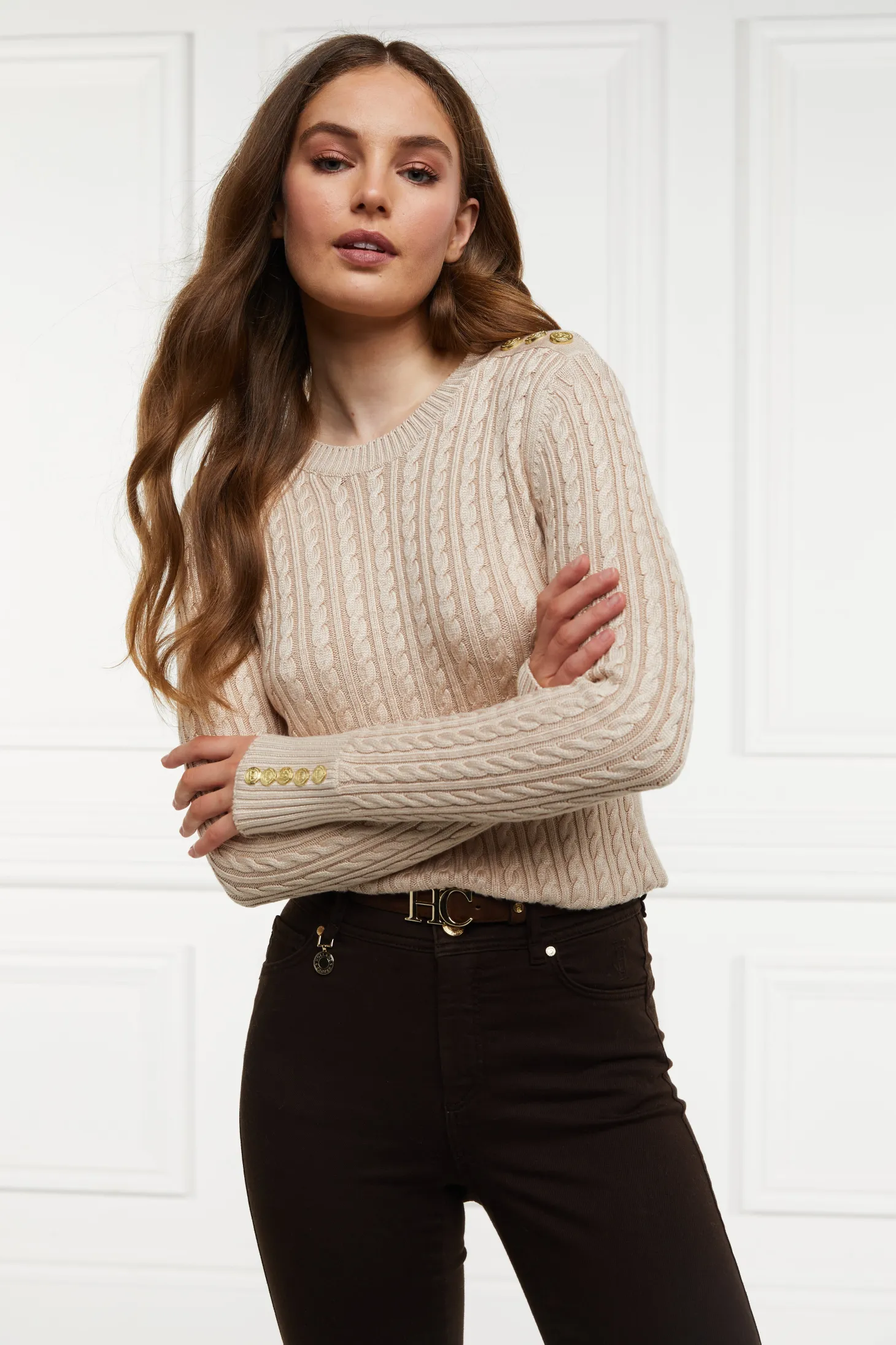 Women Holland Cooper Knitwear | Seattle Cable Crew Knit