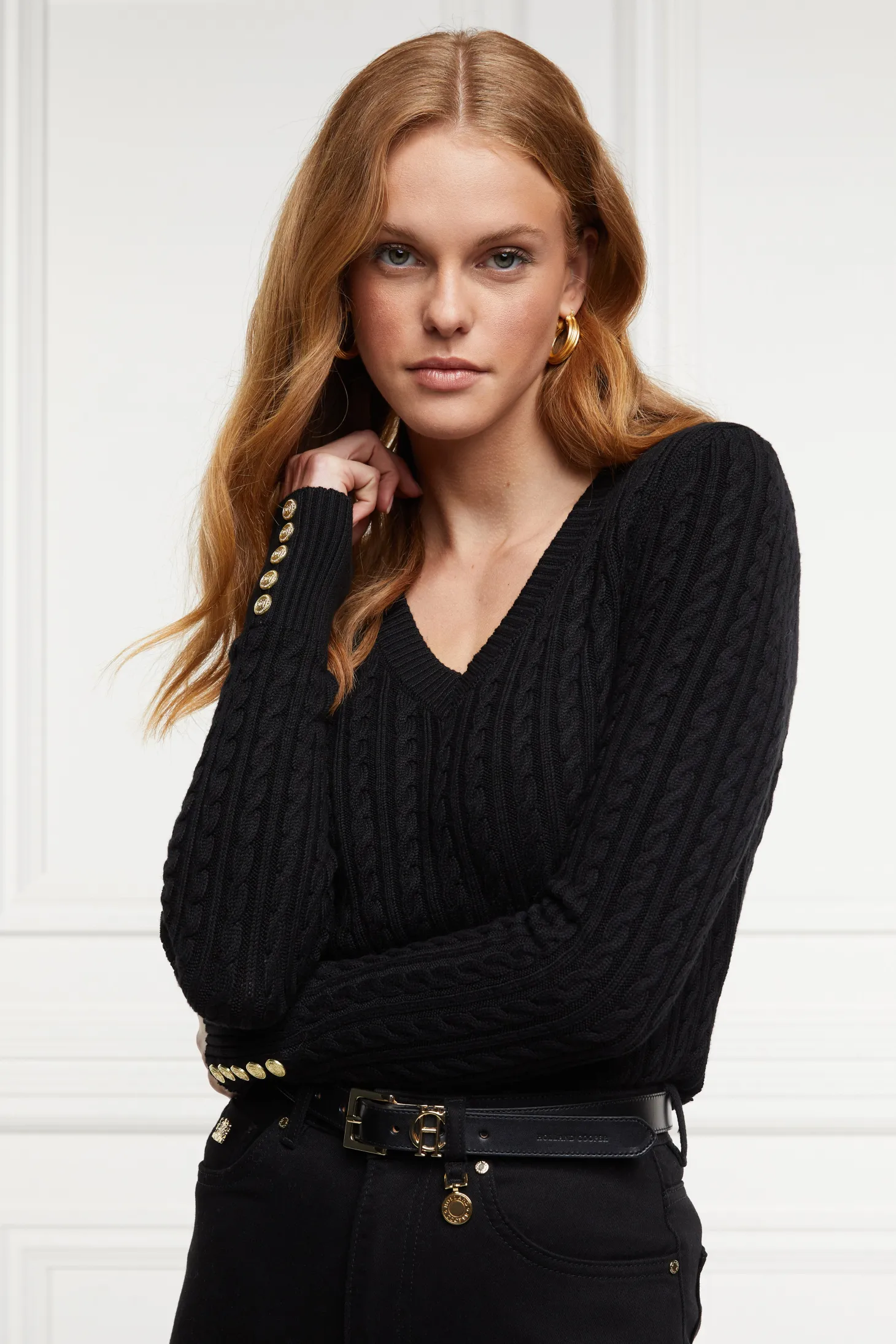 Women Holland Cooper Knitwear | Seattle V-Neck Knit