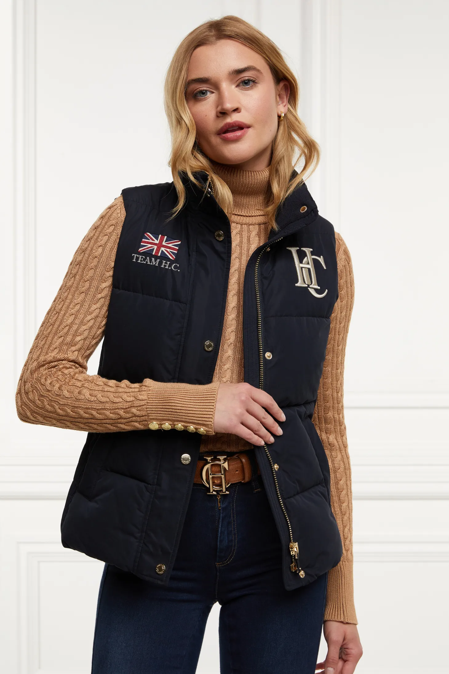 Women Holland Cooper Gilets | Team Gilet (Ink Navy)