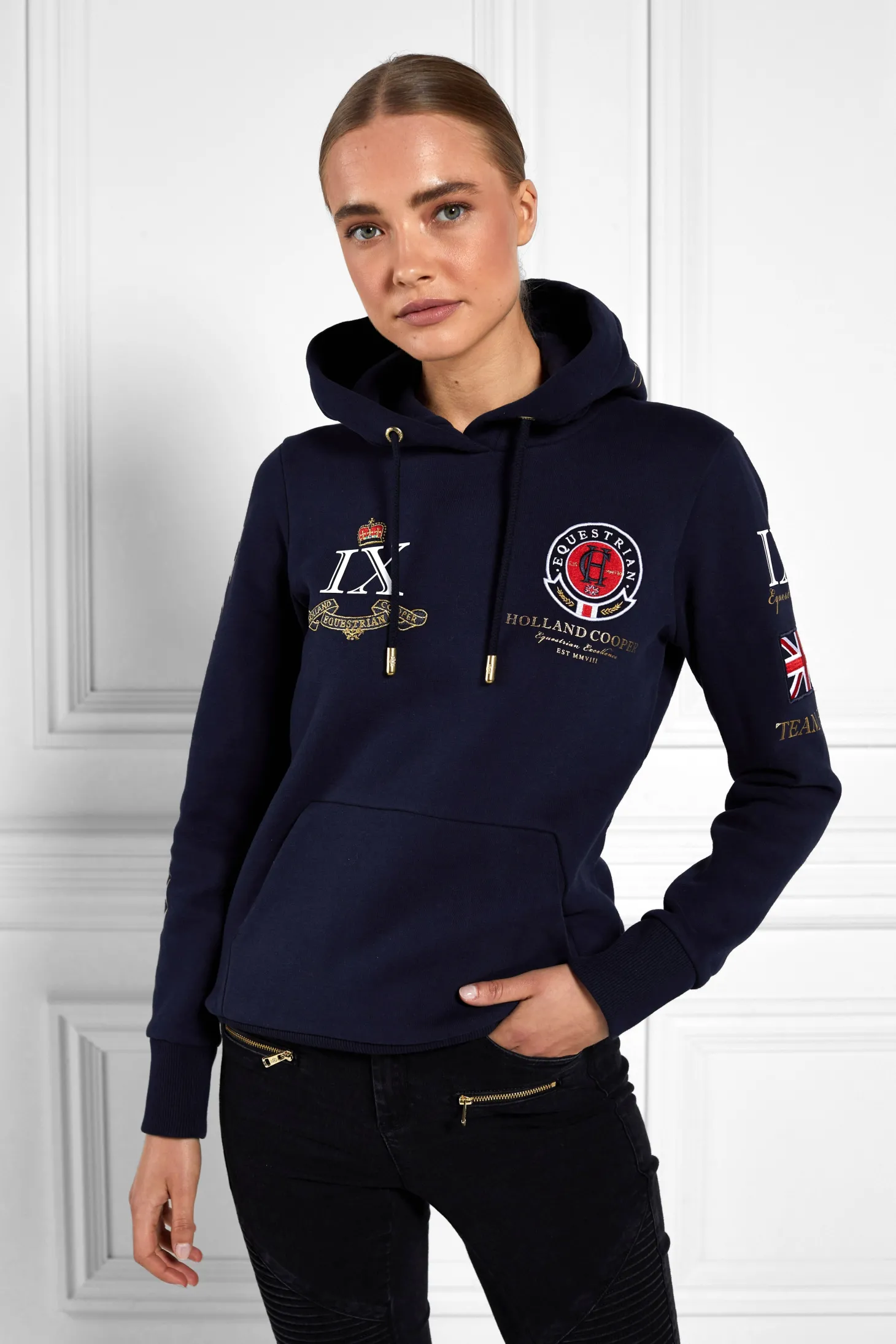 Women Holland Cooper Hoodies & Sweatshirts | Hoodies | Team Hoodie Pull On (Ink Navy)