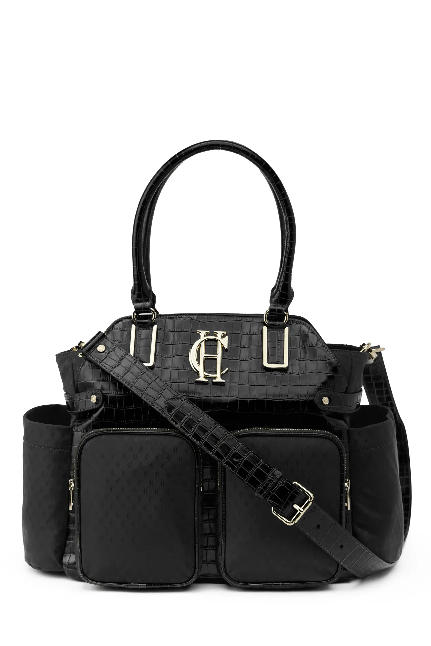 Women Holland Cooper Baby Changing Bags | Bags | Thames Changing Bag (Black Monogram)