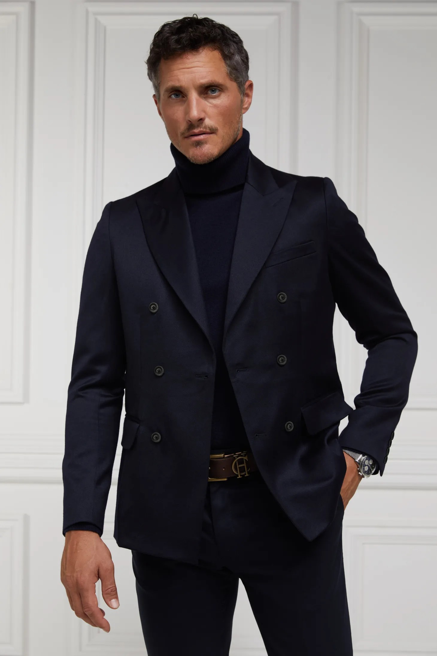 Holland Cooper Blazers | The Double Breasted Blazer (Navy Barathea)