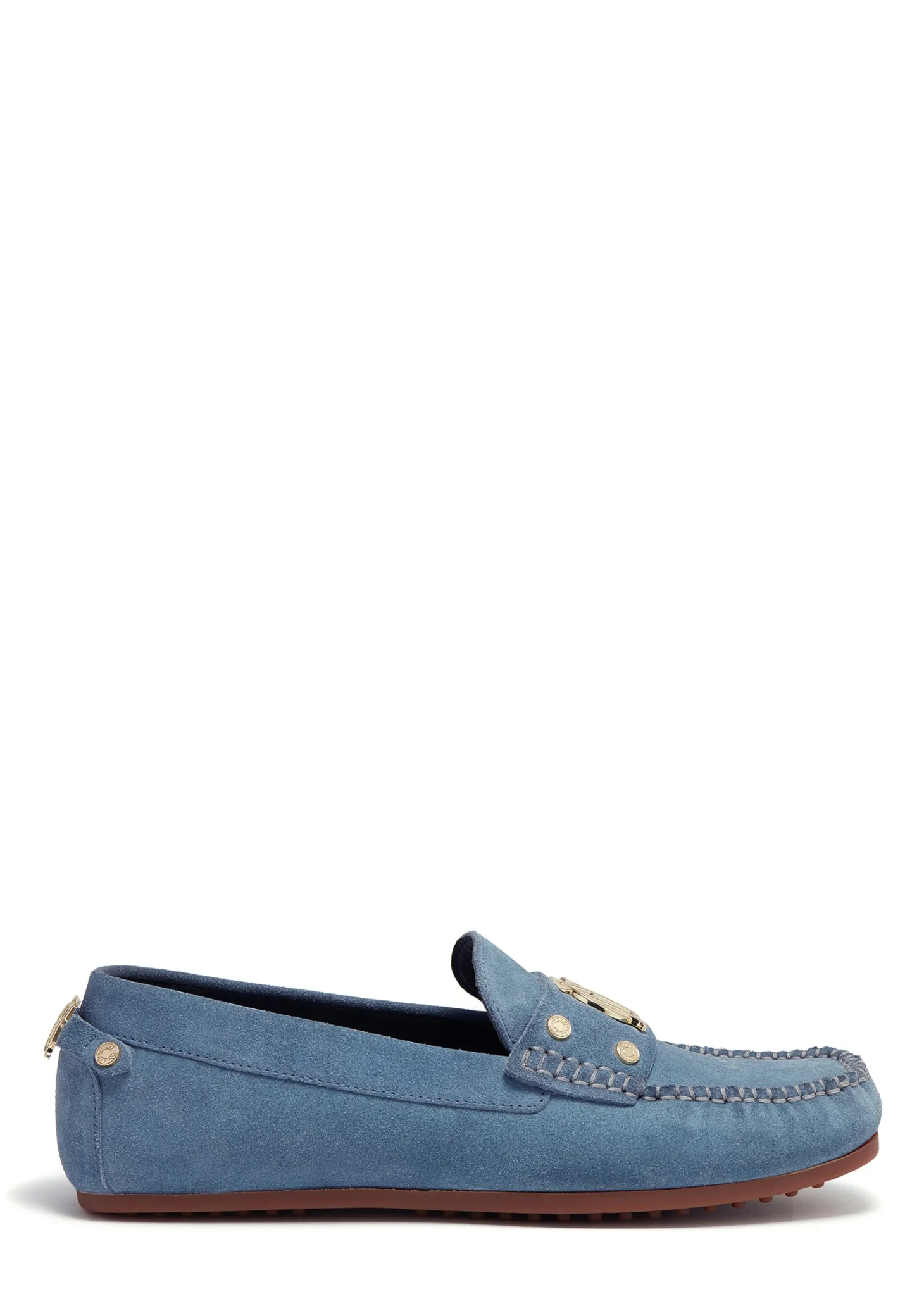 Women Holland Cooper Loafers | The Driving Loafer (Soft Blue)