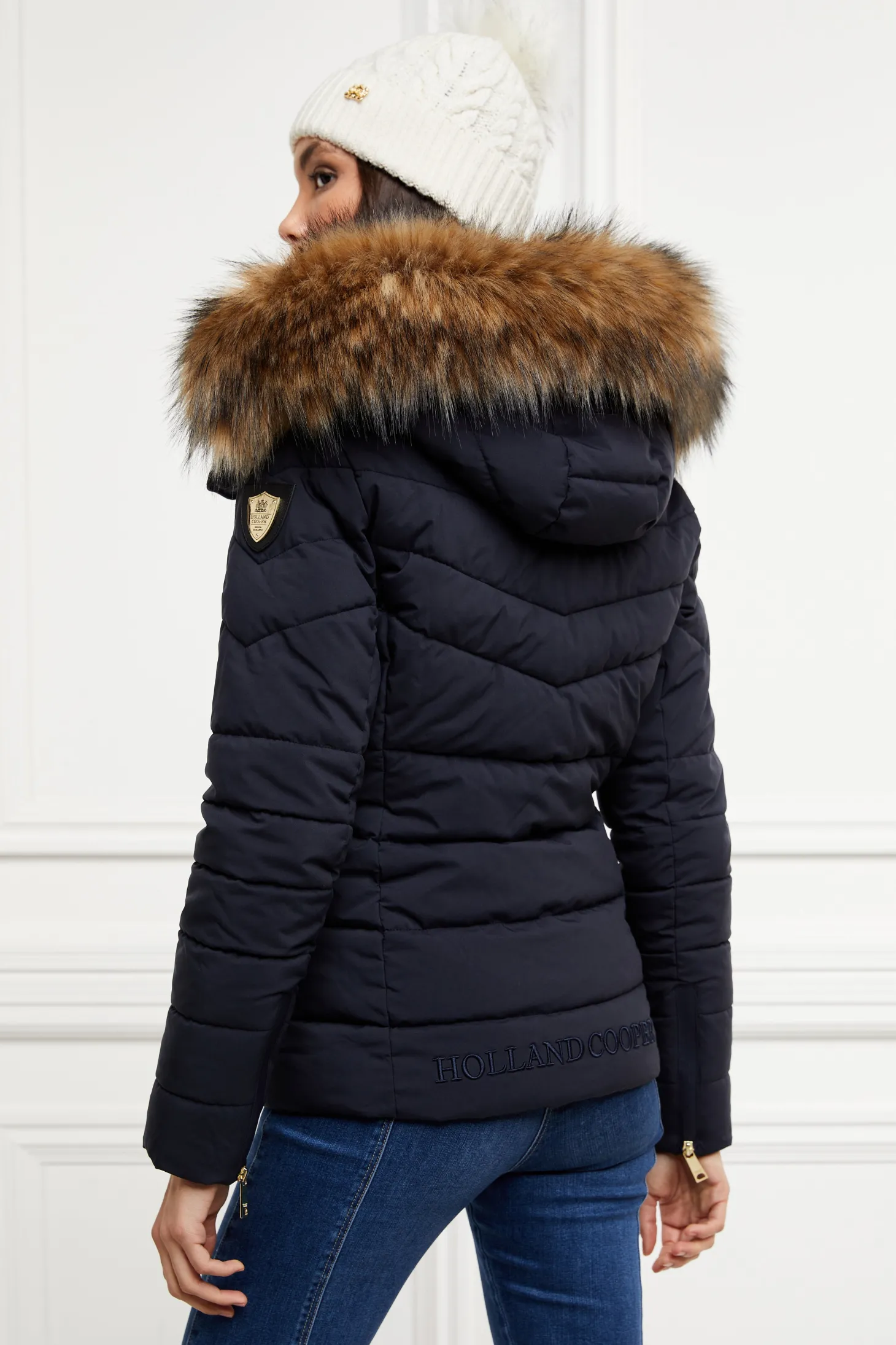 Women Holland Cooper Jackets | Whistler Puffer Jacket (Ink Navy)