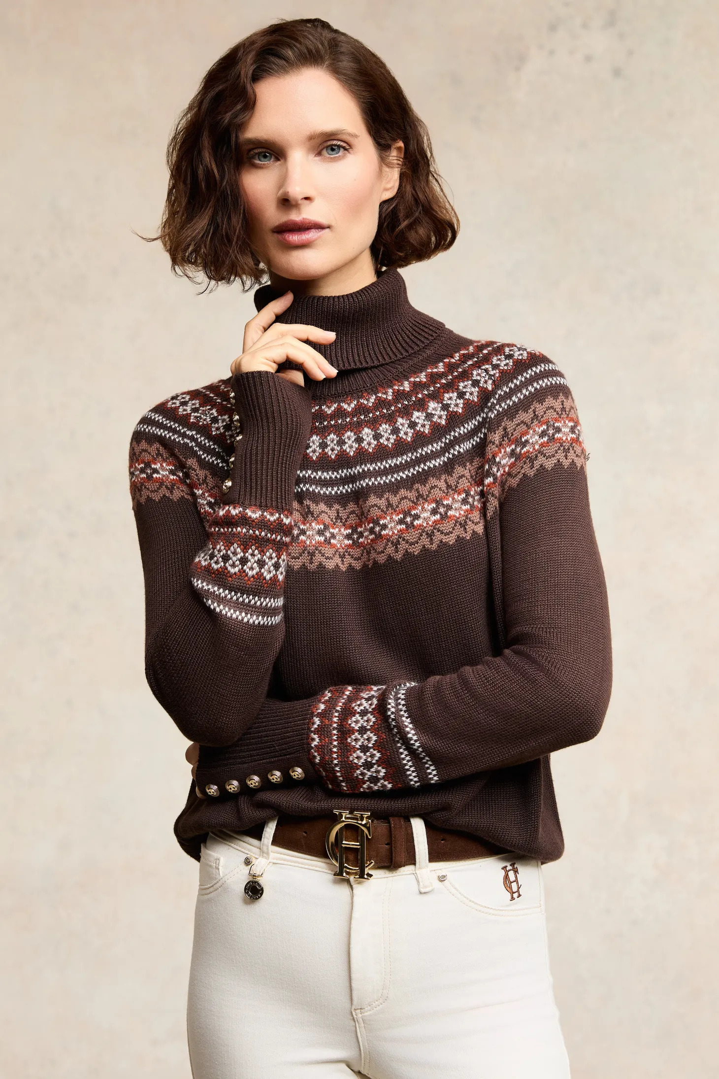 Women Holland Cooper Knitwear | Whistler Roll Neck Knit