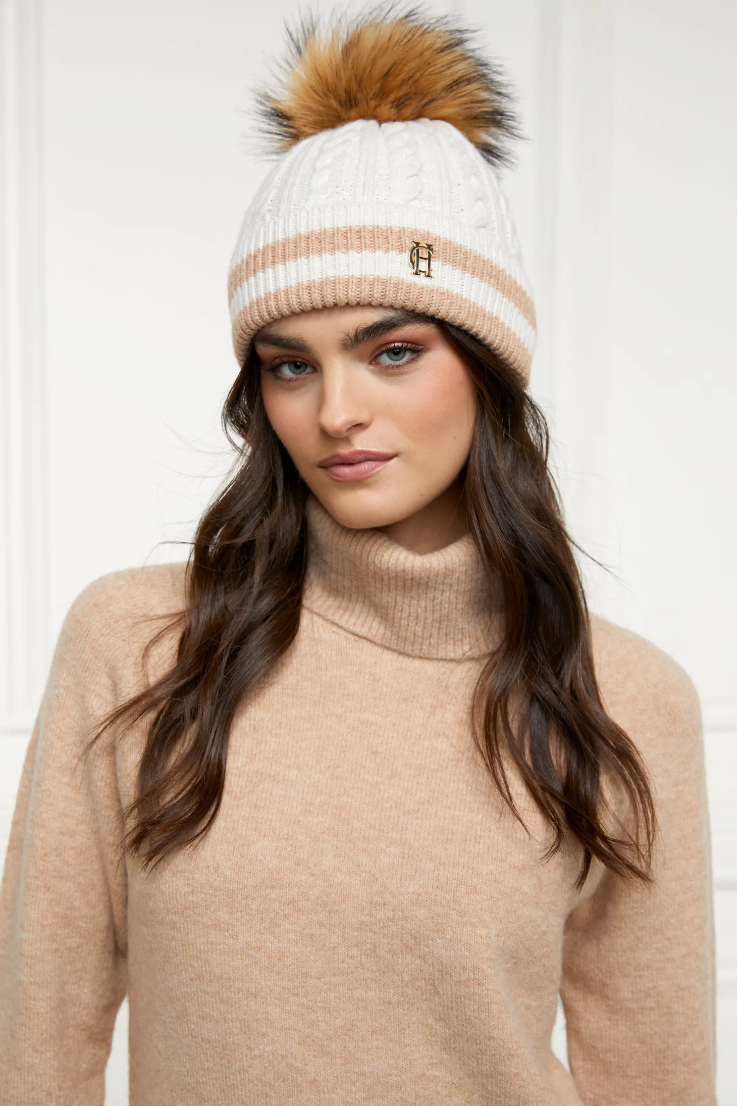 Women Holland Cooper Hats & Headbands | Hats & Headbands | Zoe Bobble Hat ( Stripe)